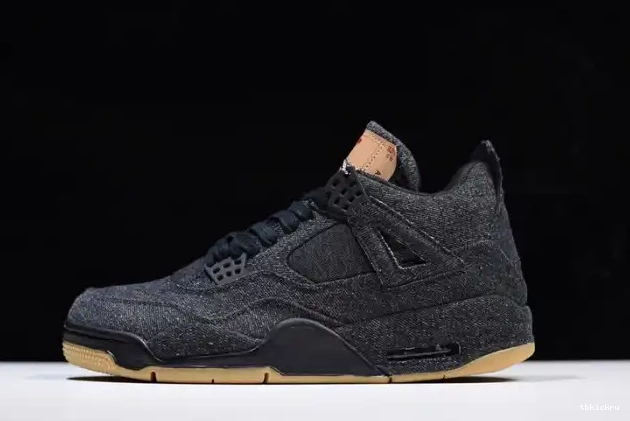 Rep TBK Air Jordan x 'black' Levi's 4 AO2571-001 0501